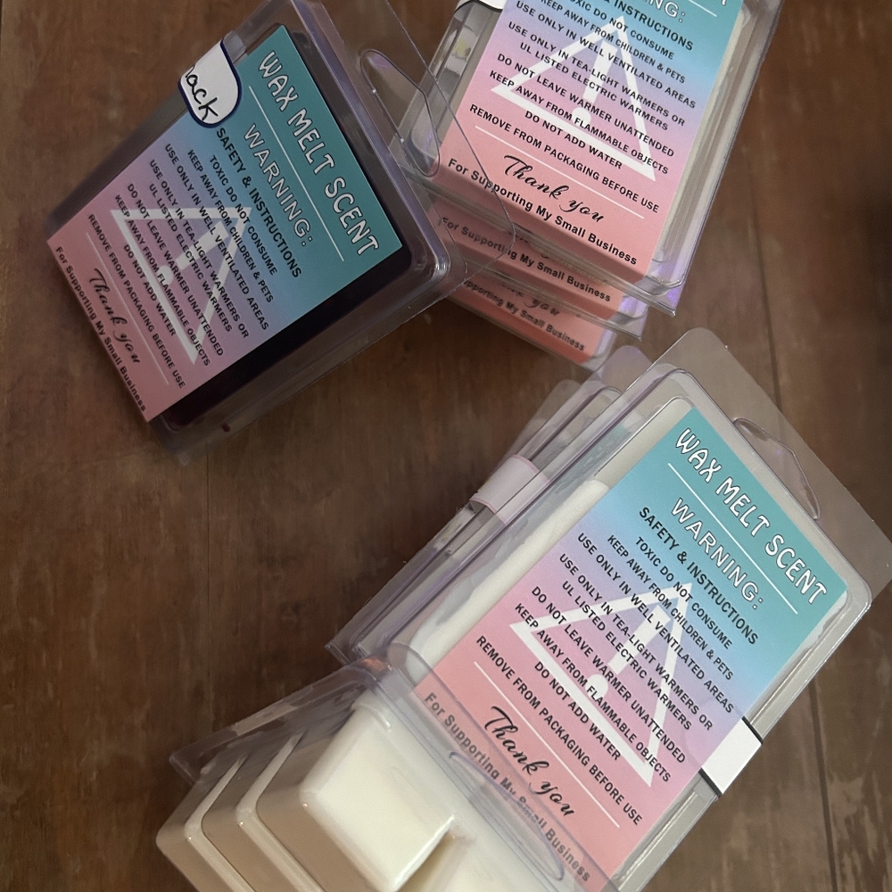Wax candles and wax melts